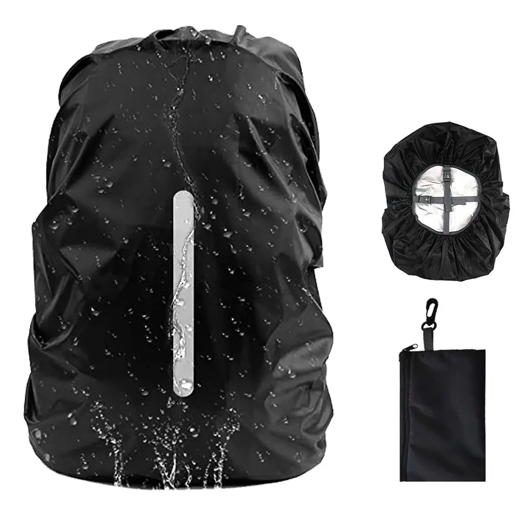 GUKOY Waterproof Backpack Rain Cover with Reflective Strap (18-70L) 2 Adjustable Anti Slip Cross Buckle Strap Rainproof Snowproof Dustproof Anti-Frost Covers XL (for 56-70L backpack)