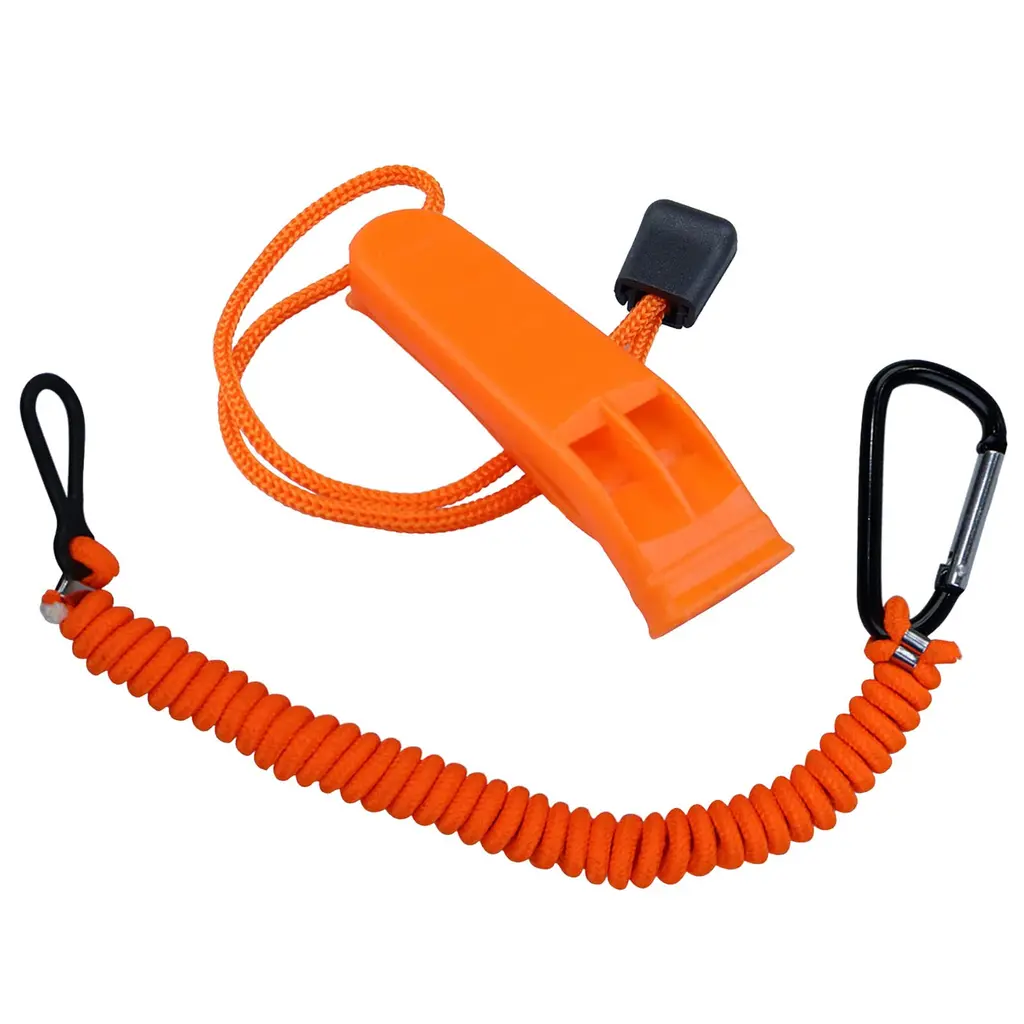 GZZTORES Boat Kill Switch Lanyard with Safety Whistles Replacement for Marine Boat Outboard Emergency Stop Lanyard Cord Replace 8m0092850 15920T54 54 Inch/137 Long Orrange