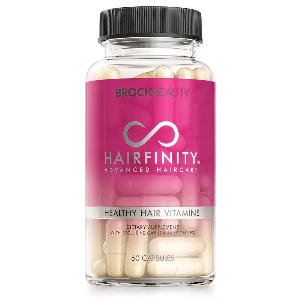 Hairfinity Hair Vitamins - Scientifically Formulated with Biotin, Amino Acids, and a Vitamin Supplement That Helps Support Hair Growth - Vegan - 60 Veggie Capsules (1 Month Supply) 60 Count (Pack of 1)