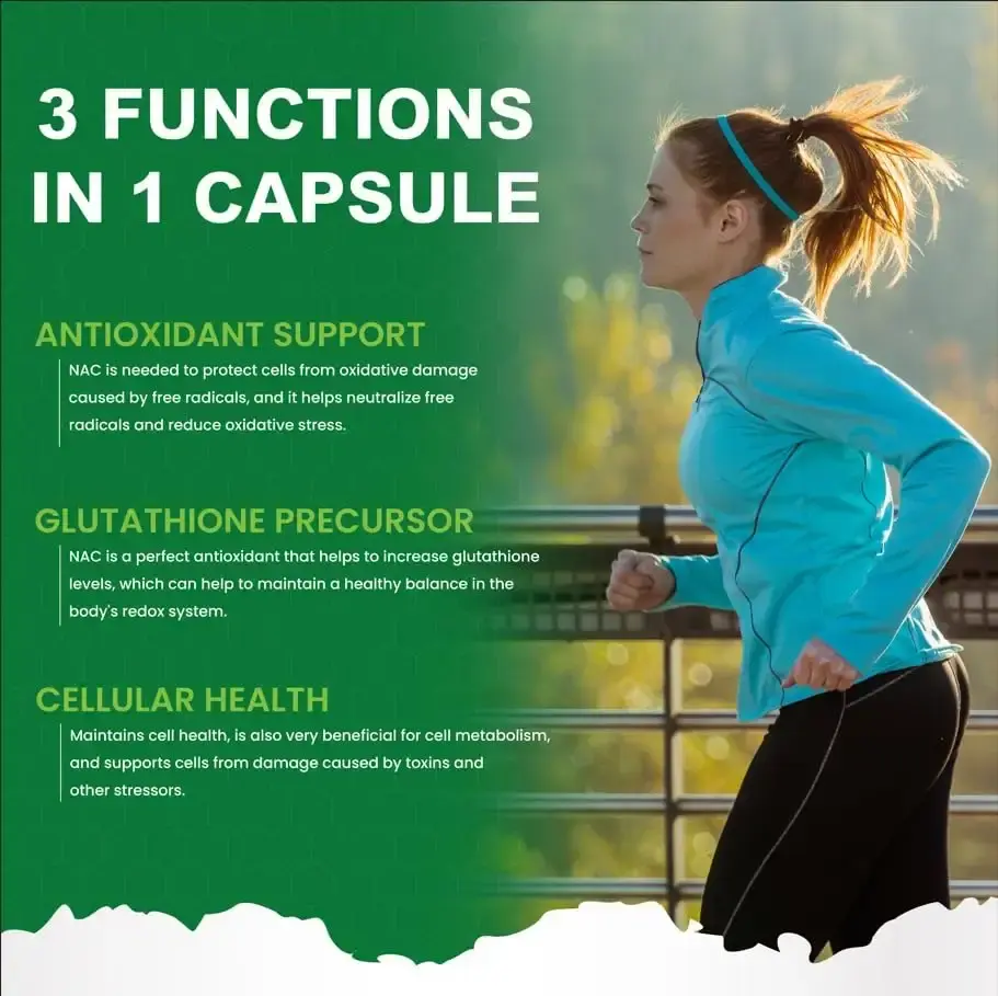 HealthLife N-Acetyl L-Cysteine (NAC) 600mg 120 Capsules - Non-GMO Gluten Free 120 Servings — Sports Nutrition