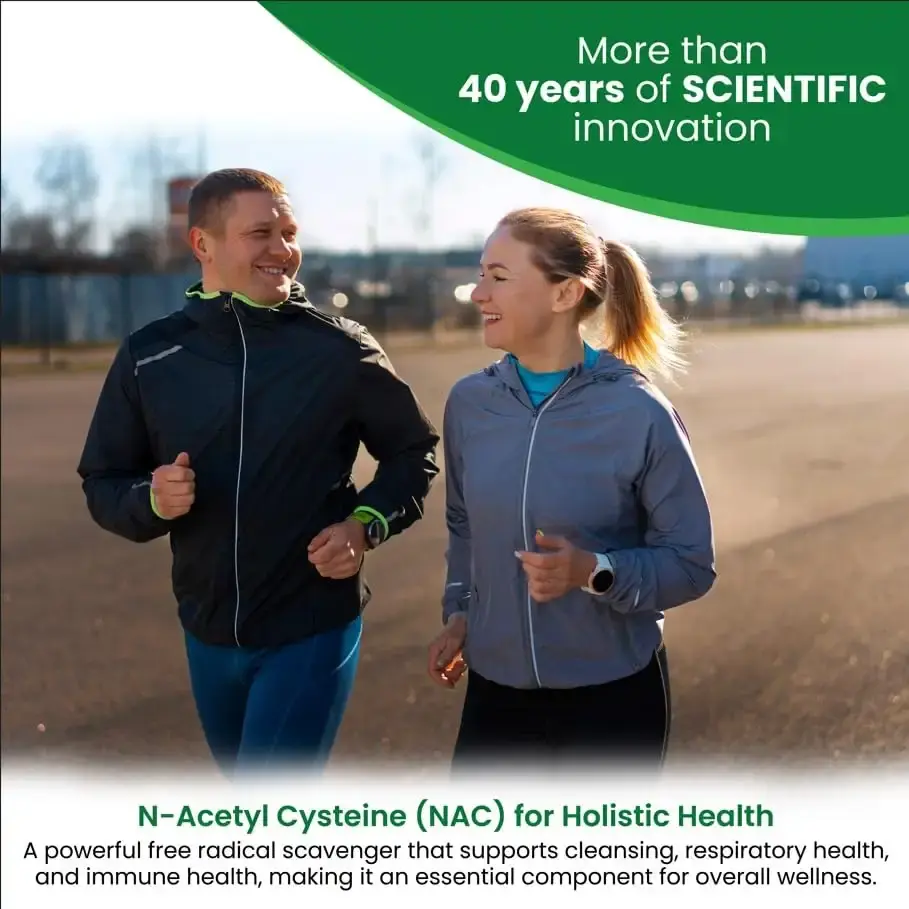 HealthLife N-Acetyl L-Cysteine (NAC) 600mg 120 Capsules - Non-GMO Gluten Free 120 Servings — Capsules