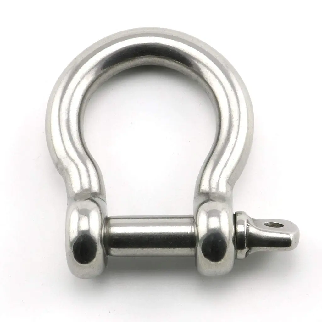 Heyous 1/2 Inch 12mm Screw Pin Anchor Shackle Stainless Steel Heavy Duty Bow Shape Load Clamp for Chains Wirerope Lifting Paracord Outdoor Camping Survival Rope Bracelets