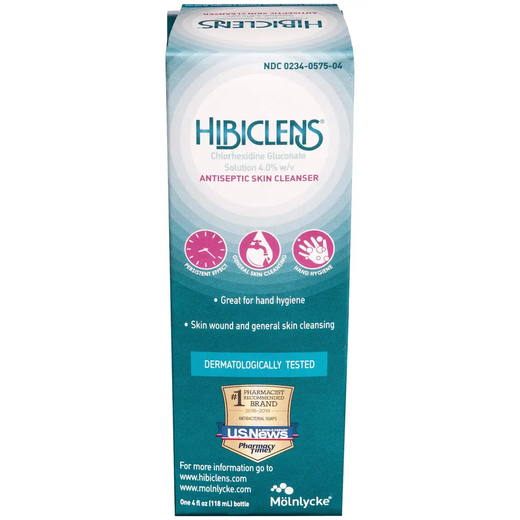 Hibiclens Antimicrobial and Antiseptic Soap and Skin Cleanser 4 oz for Home and Hospital 4% CHG 4 Fl Oz (Pack of 1)
