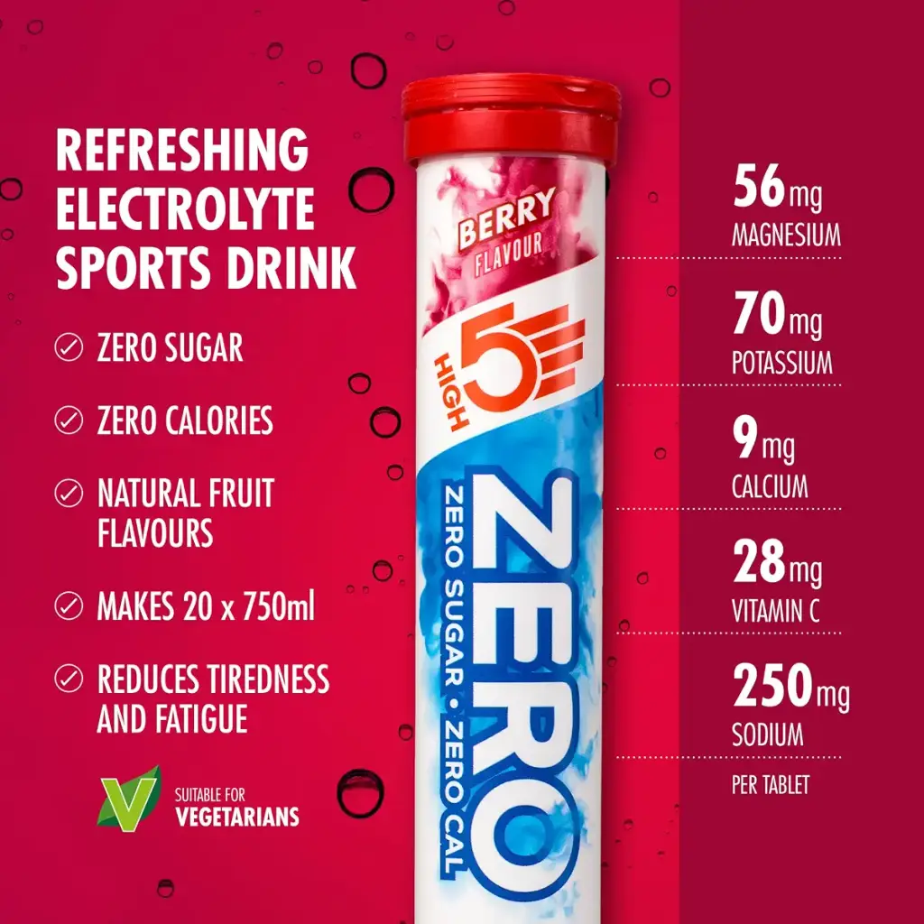 HIGH5 ZERO Electrolyte Tablets | Hydration Tablets Enhanced with Vitamin C | 0 Calories & — Tablets
