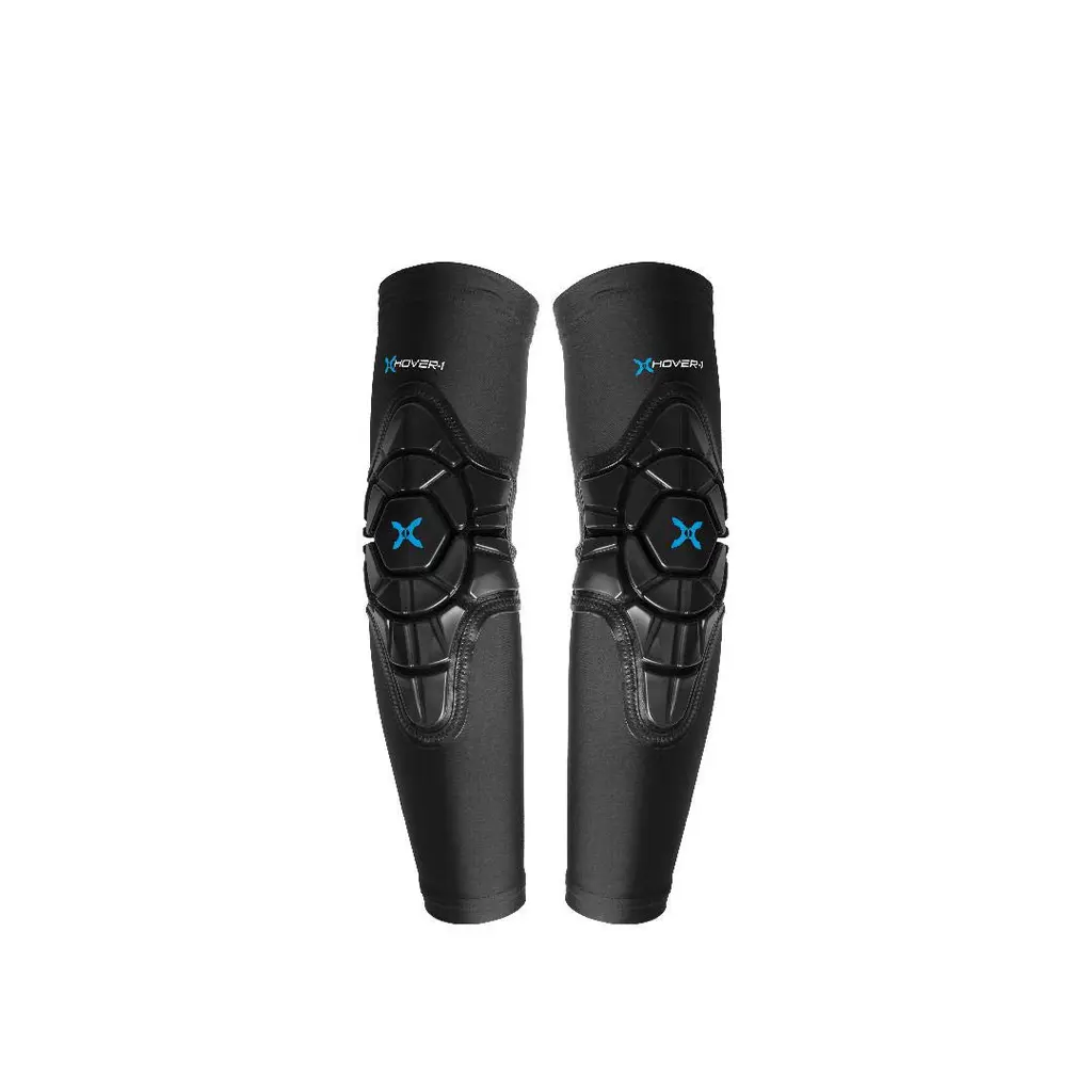 Hover-1 Mens Lightweight Elbow Pads Protective Hard Shell, Black, Medium