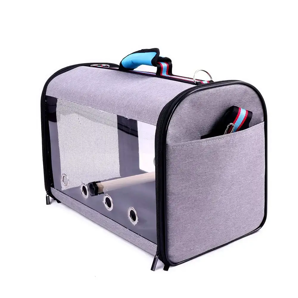 IDAS Bird Travel Cage Light weight Transparent Bird Travel Carrier PVC Transparent — IDAS