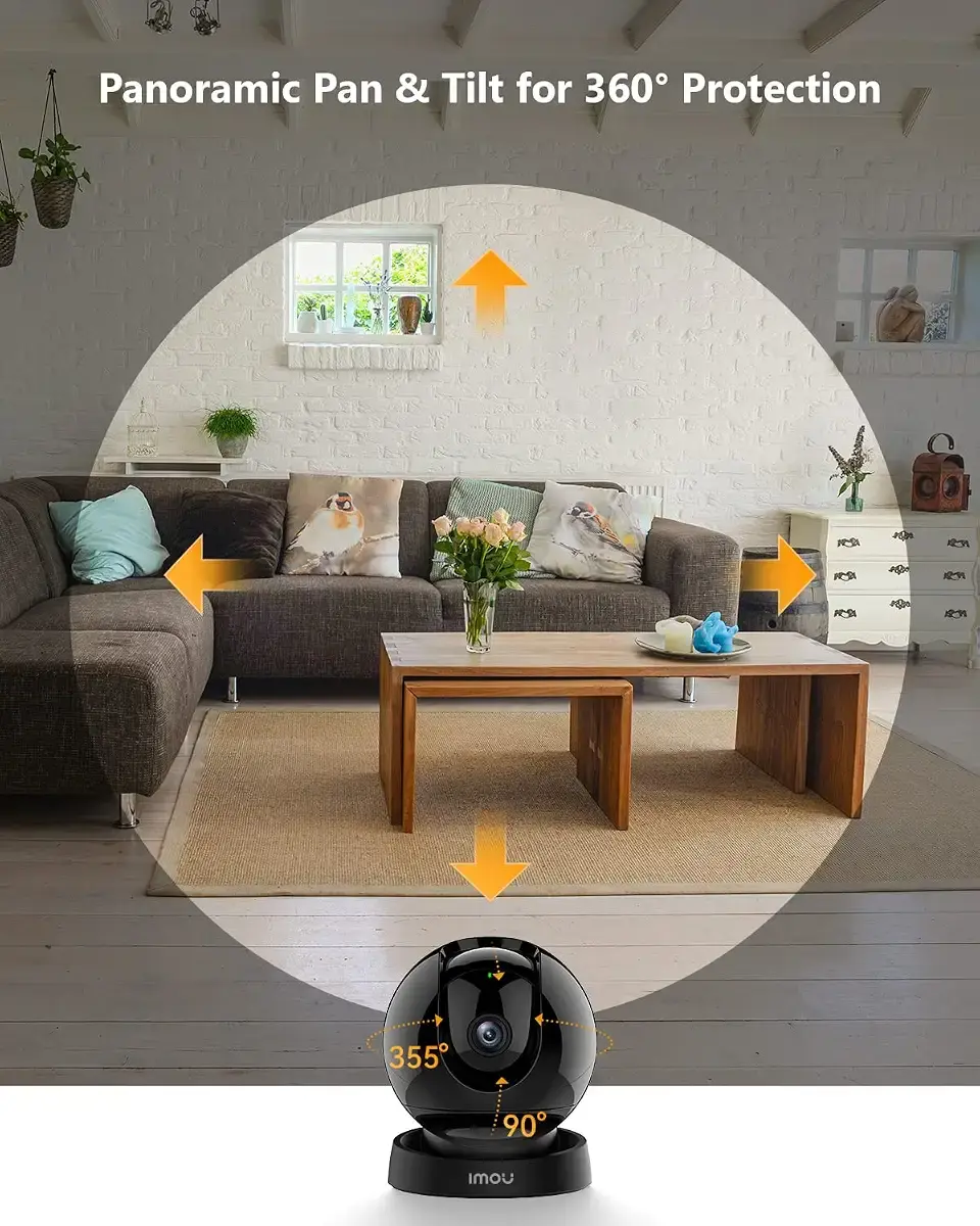 Imou 3K Pet Dog Camera Baby Monitor with AI Human/Pet/Sound Detection 360 WiFi Security — Imou