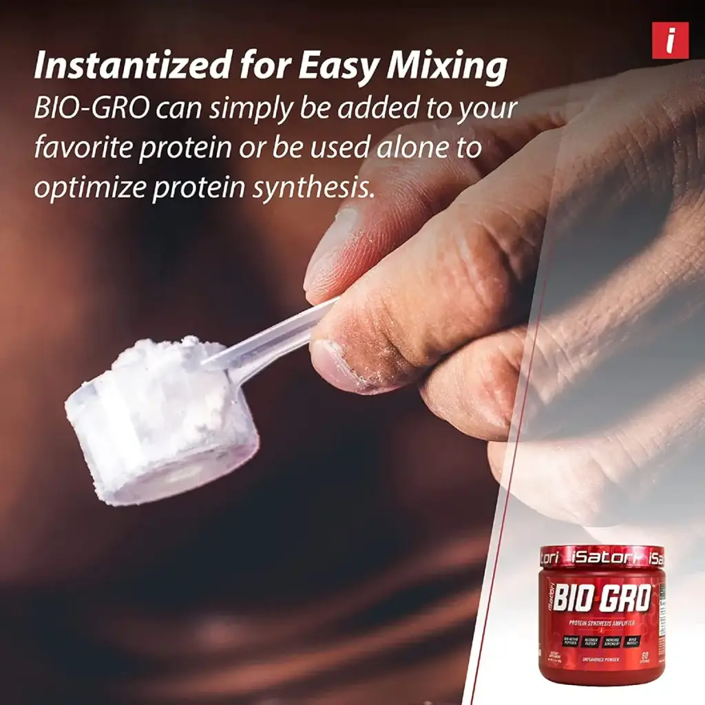 iSatori Bio-GRO Protein Synthesis Amplifier - Build Lean Muscle, Speed Recovery and — Unflavoured