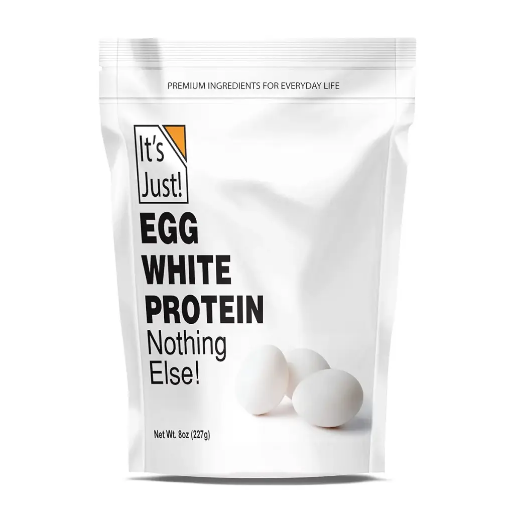 It's Just - Egg White Protein Powder, Dried Egg Whites Protein, Meringue Ingredient, Non-GMO, USA Farms, Unflavored (8oz) 8 Ounce (Pack of 1)