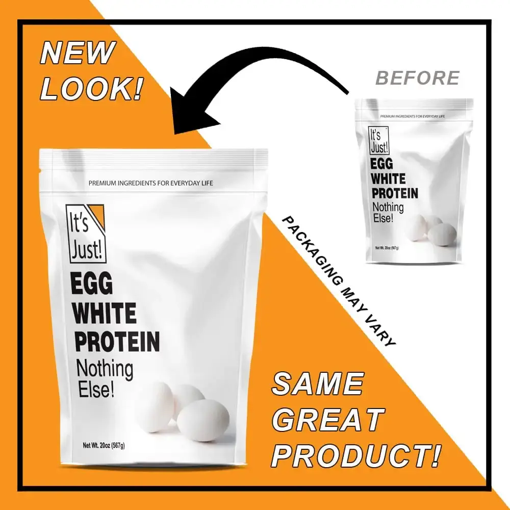 It's Just - Egg White Protein Powder, Dried Egg Whites Protein, Meringue Ingredient — Sports Nutrition