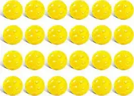 JanssenGlobal 50 Pack Yellow Golf Training Balls - Hollow Limited Flight Golf Practice — Golf