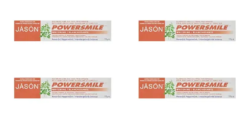 Jason Natural PowerSmile Whitening Paste Powerful Peppermint 6 oz (170 g)