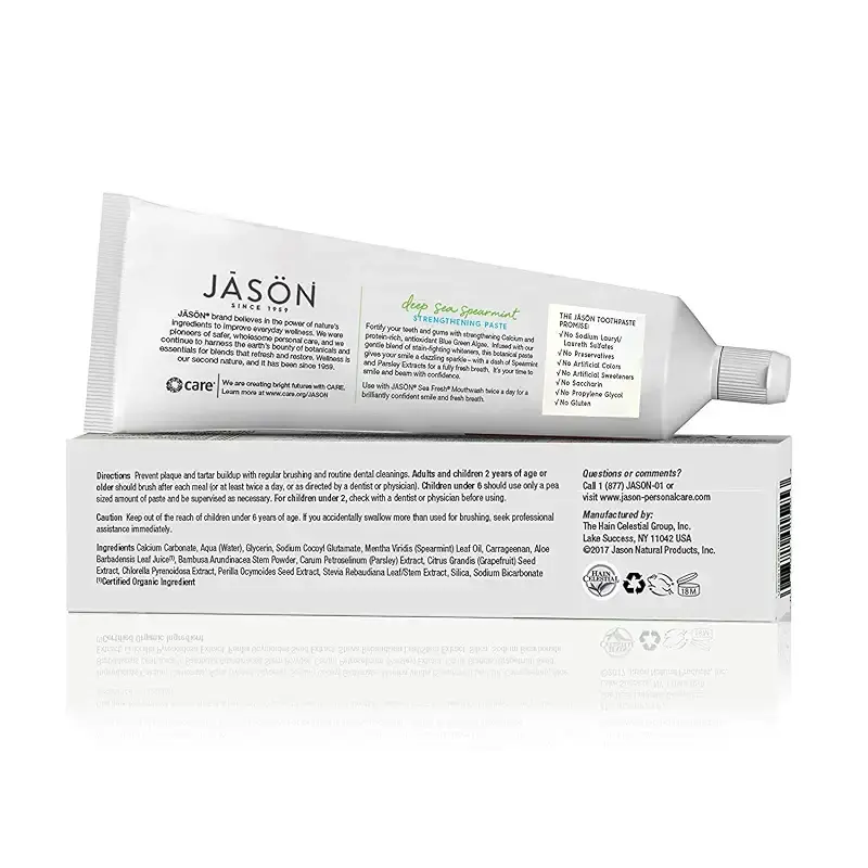 Jason Natural Sea Fresh Strengthening Paste Deep Sea Spearmint 6 oz (170 g) — 6 oz