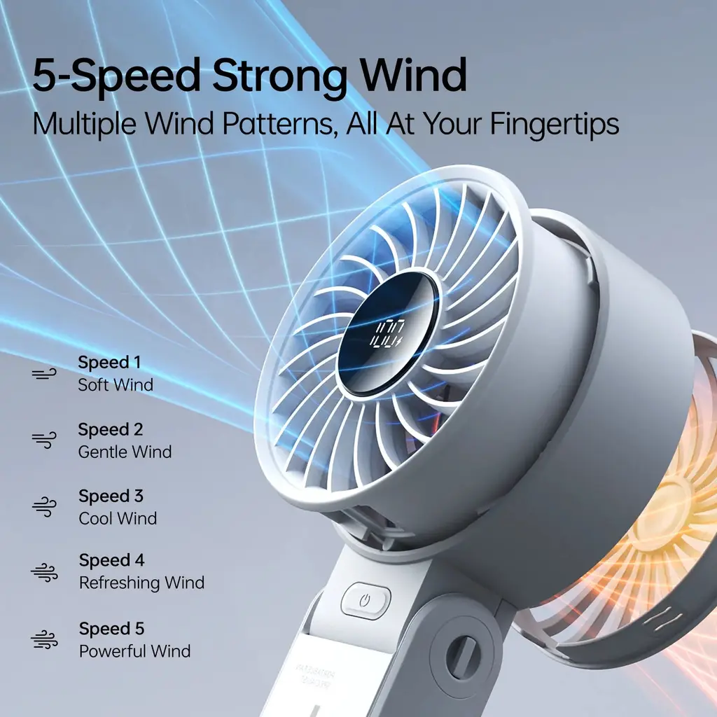 JisuLife Handheld Fan 7, view 5
