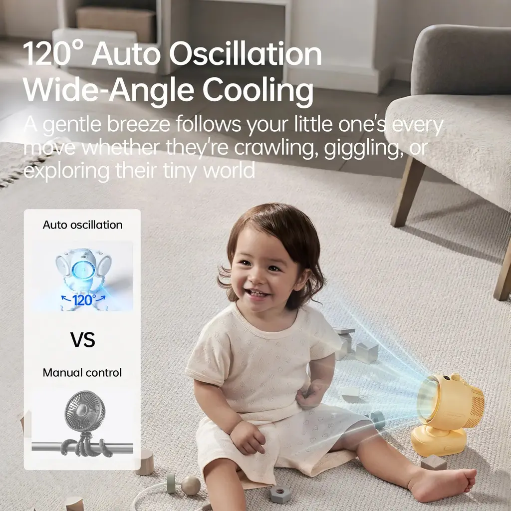JisuLife Stroller Fan 3, view 5
