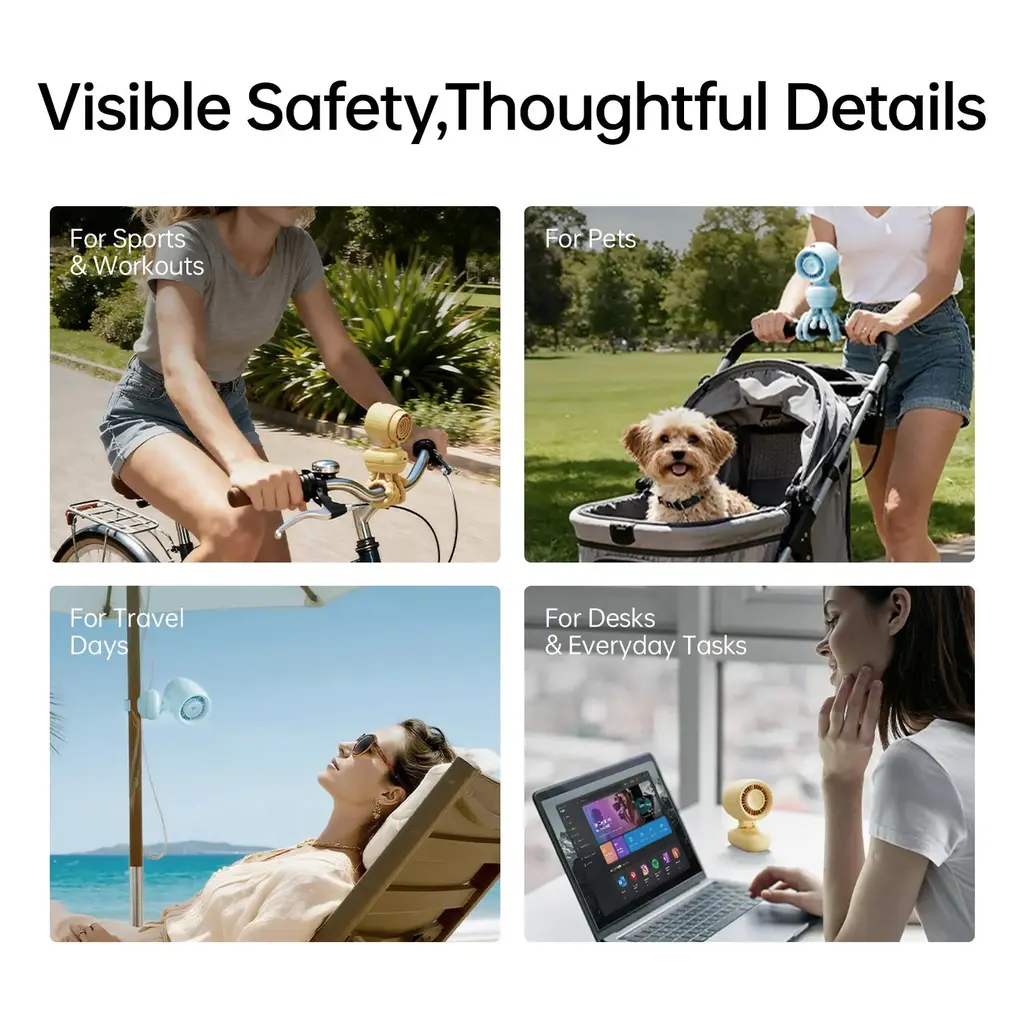 JisuLife Stroller Fan 4, view 9