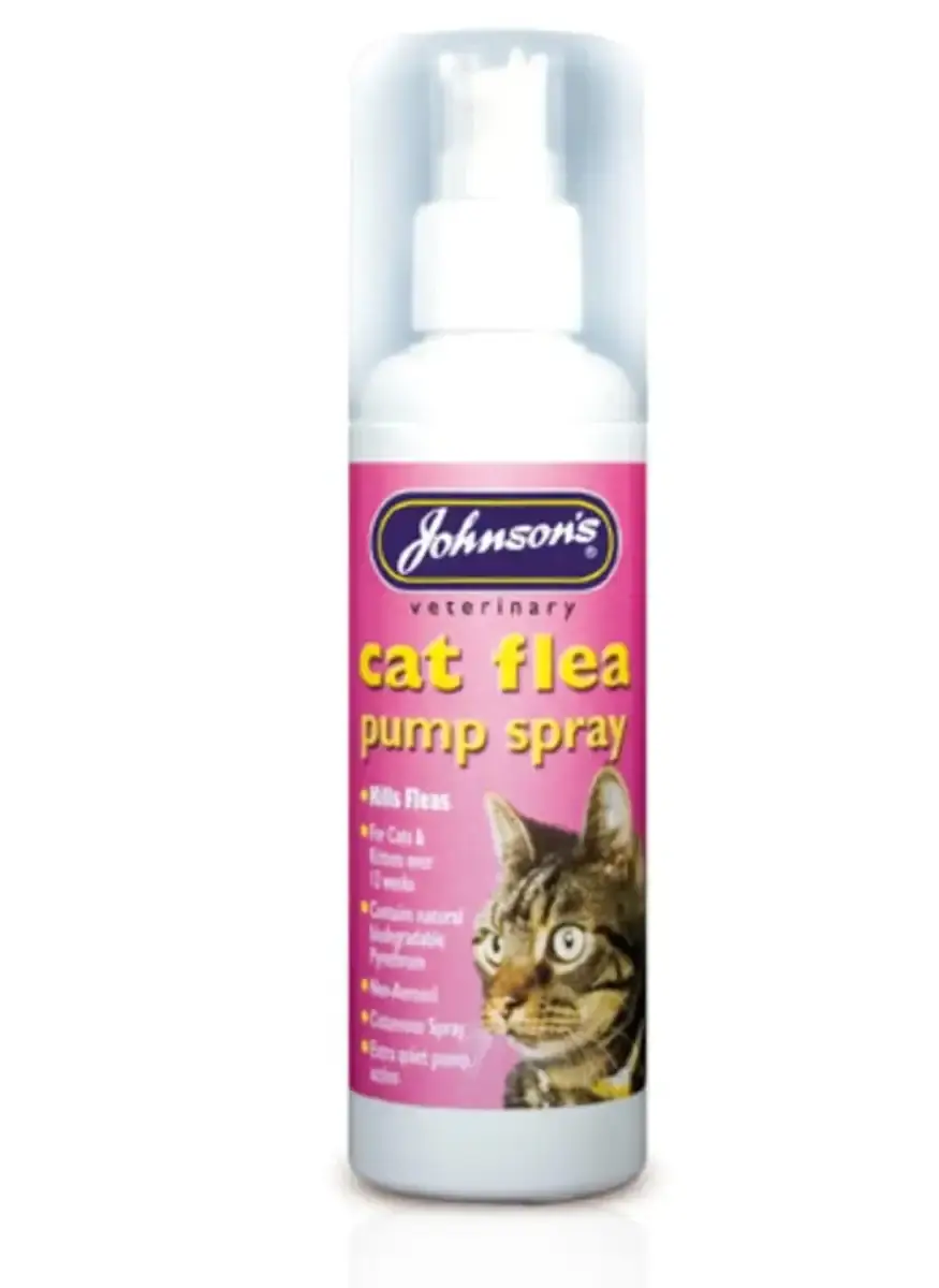 Johnson's Vet Cat Flea Pump Spray 100 ml Clear