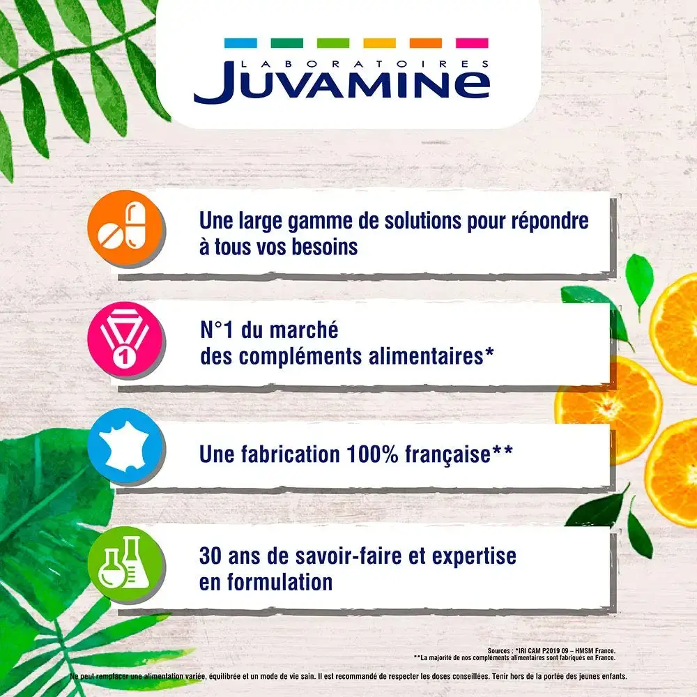 JUVAMINE - Magnesium + Vitamins B6 B2 B1 - Orange - 30 Effervescent Tablets — Orange