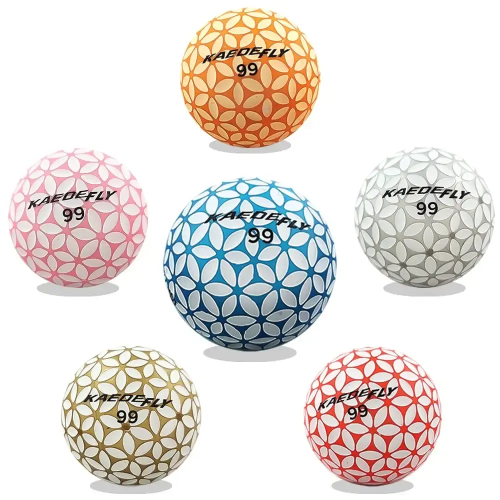 Kaede Fly Distance Golf Balls (Half Dozen) 2 Tone Colored 6 Balls — Golf
