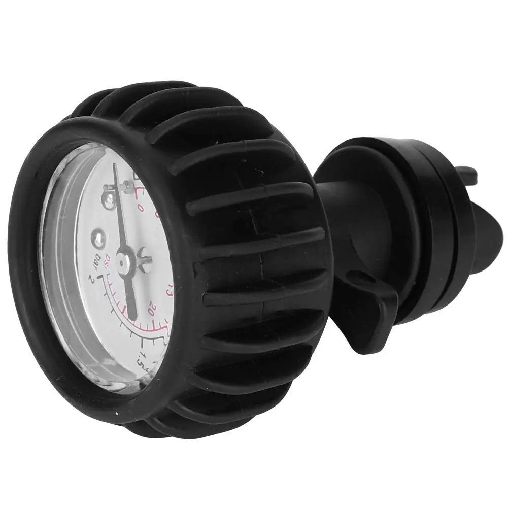 Keenso Kayak Barometer,30PSI Rubber Dinghy Air Pressure Gauge Measurement Inflatable Boat Kayak Single Barometer with Hand Pump