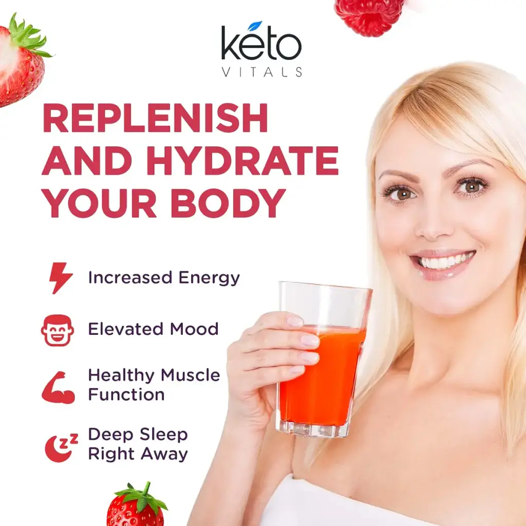Keto Vitals Electrolyte Powder | Keto-Friendly Electrolytes with Potassium, Magnesium — Powder