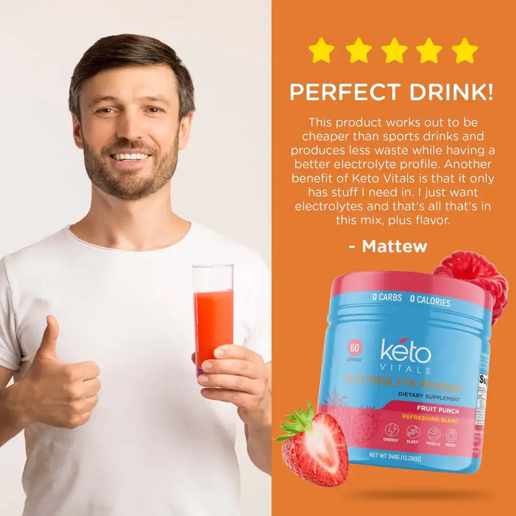 Keto Vitals Electrolyte Powder | Keto-Friendly Electrolytes with Potassium, Magnesium — Electrolytes