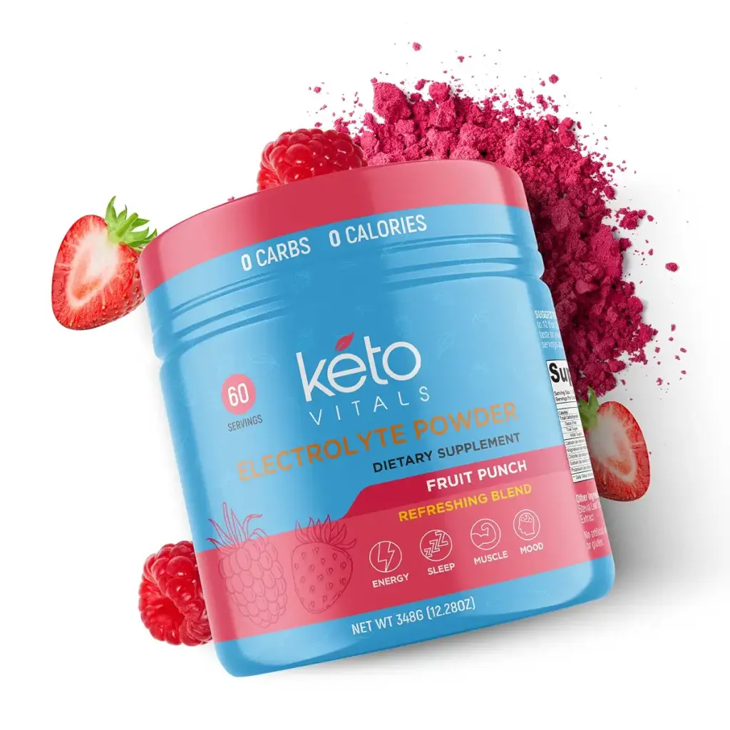 Keto Vitals Electrolyte Powder | Keto-Friendly Electrolytes with Potassium, Magnesium — Tropical