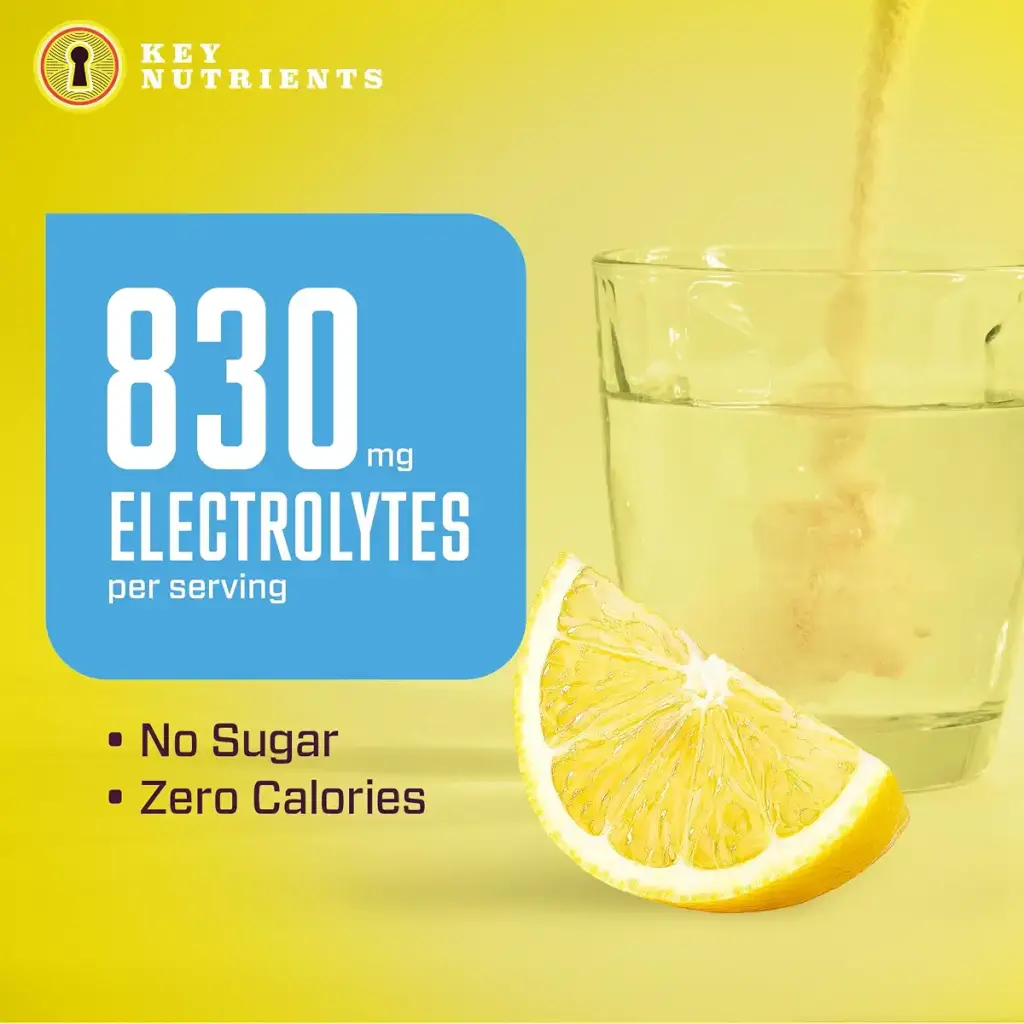 KEY NUTRIENTS Multivitamin Electrolytes Hydration Packets - Refreshing Lemonade Post — Sports Nutrition
