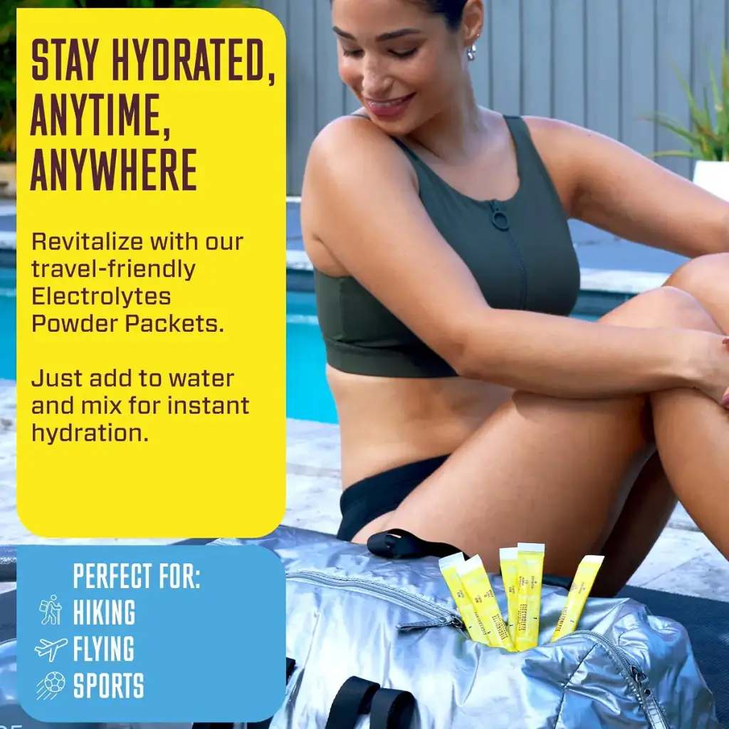 KEY NUTRIENTS Multivitamin Electrolytes Hydration Packets - Refreshing Lemonade Post — pack of 40