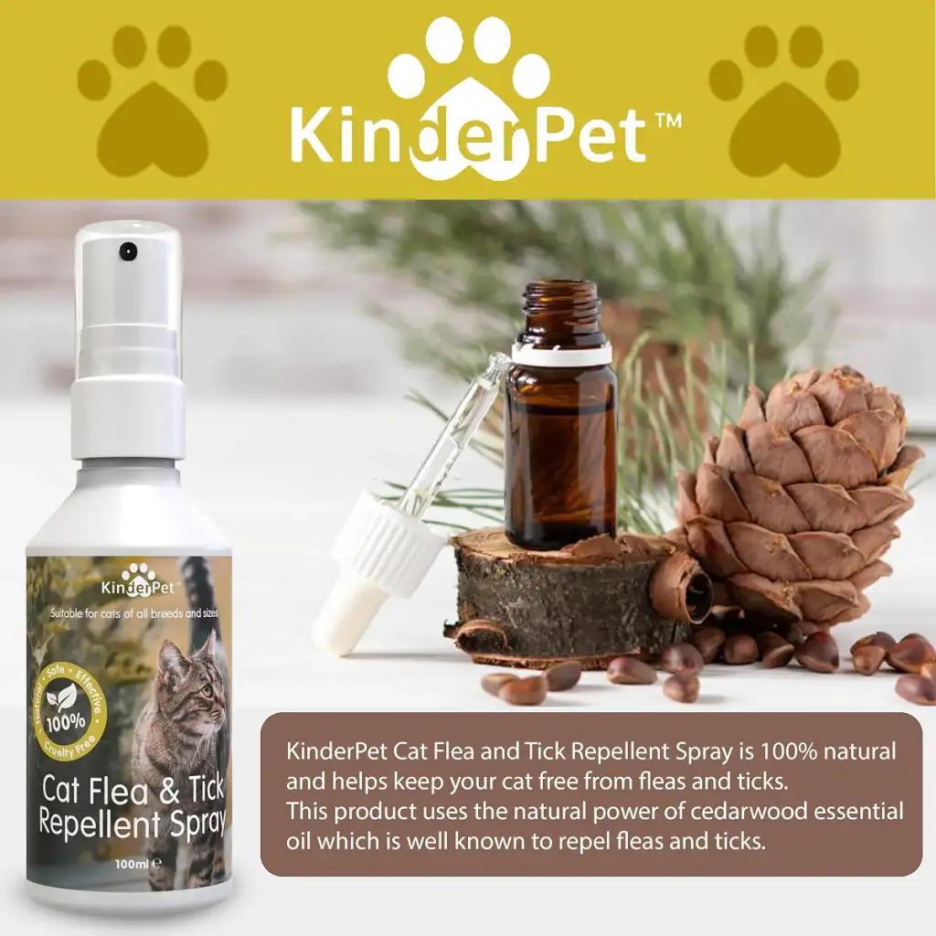 KinderPet Eco Cat Flea Treatment Tick Lice Mite Control Spray Kill Fleas And Eggs For The — Spray