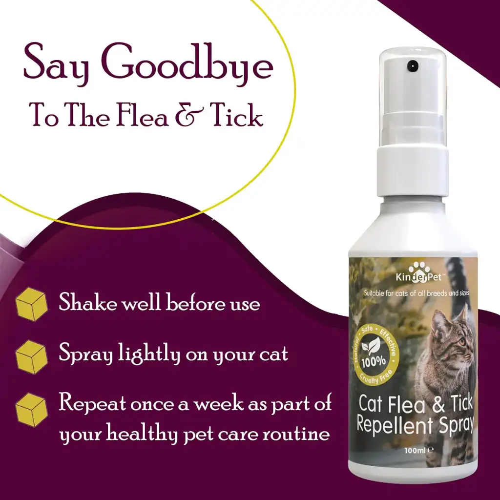KinderPet Eco Cat Flea Treatment Tick Lice Mite Control Spray Kill Fleas And Eggs For The — KinderPet