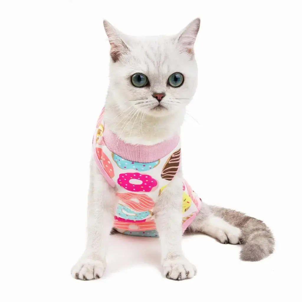 Kitipcoo Professional Surgery Recovery Suit for Cats Paste Cotton Breathable Surgery — Kitipcoo