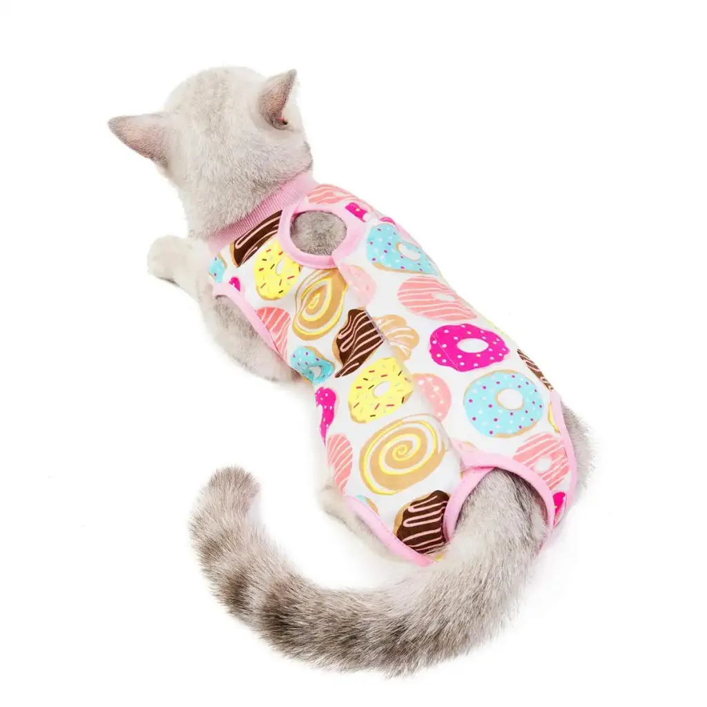 Kitipcoo Professional Surgery Recovery Suit for Cats Paste Cotton Breathable Surgery — Pet