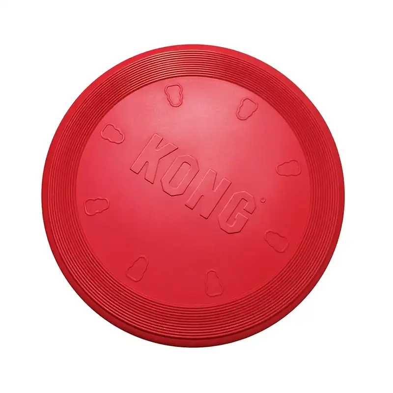 KONG - Flyer - Durable Rubber Flying Disc Dog Toy Large
