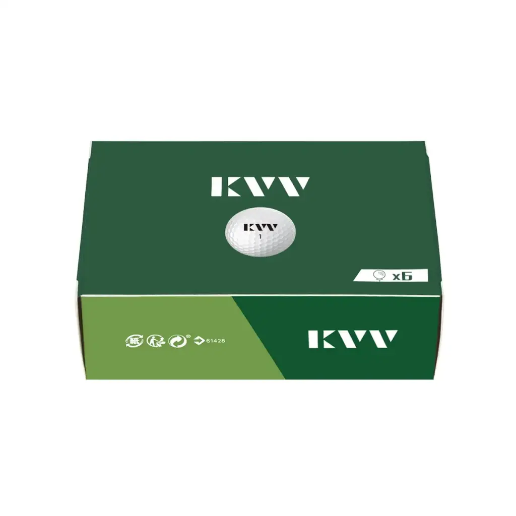 KVV High Performance Distance Golf Balls Less Ball Spin and Maximizes Distance 6 ball pack — KVV