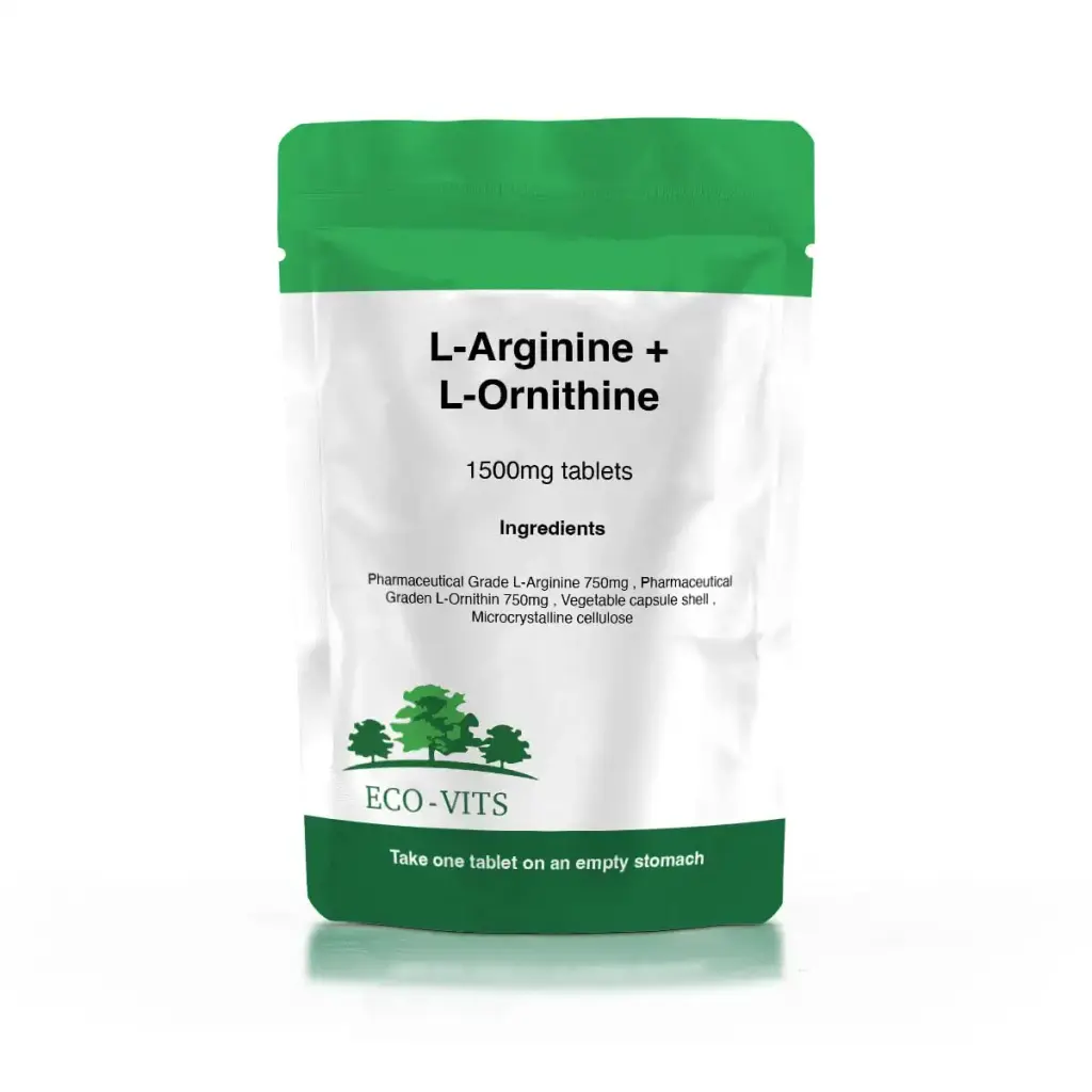 L-ARGININE & L-ORNITHINE (1500MG) 30 TABS