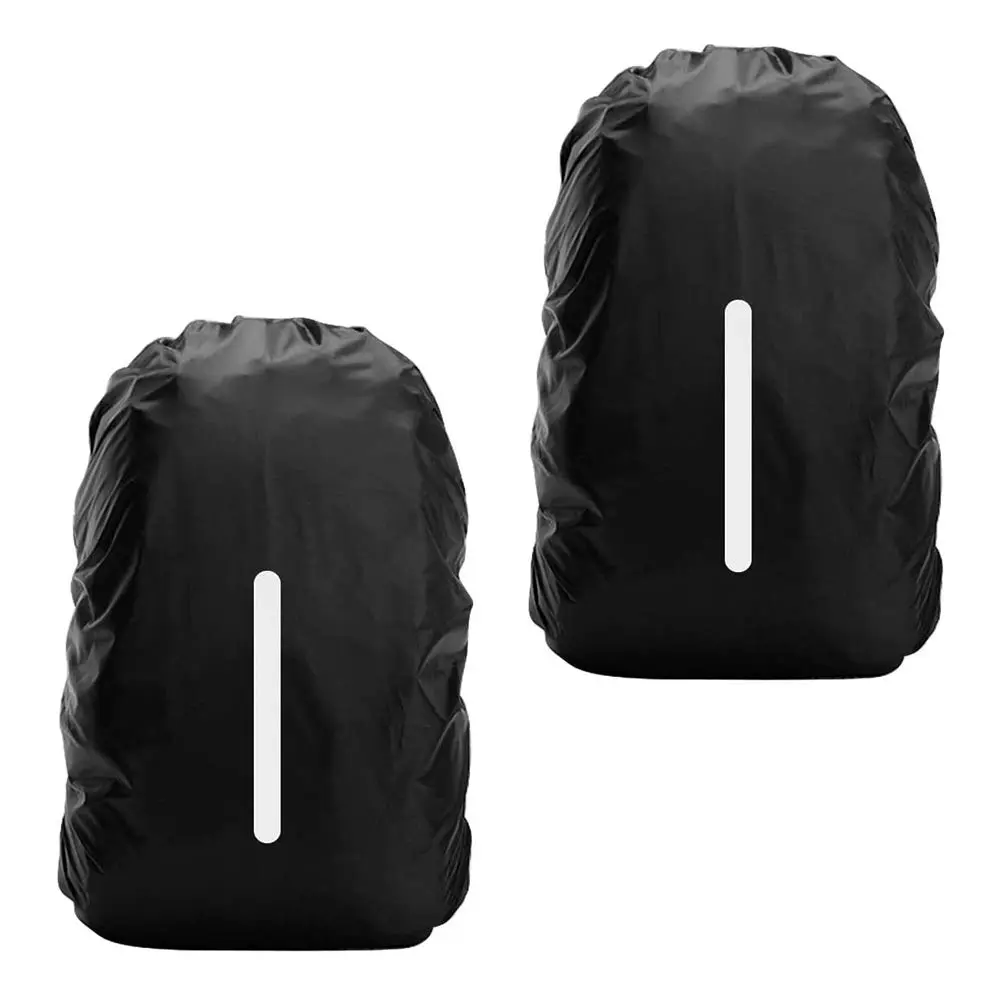 LapangZi 2 Pack Waterproof Rain Cover Backpack Rain Cover Waterproof Rucksack Cover with Reflective for Hiking Camping Traveling Cycling Anti-dust,Anti-Theft,Outdoor Activities(M (30-40L)