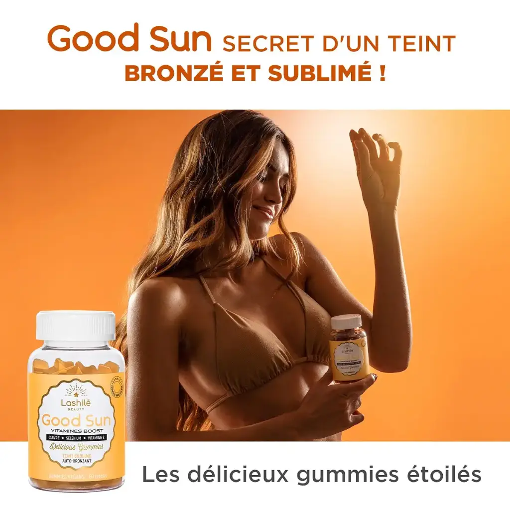 Lashil Beauty - Good Sun - Food Supplements - Self-Tanning and Sun Preparer - Proven — Gummies