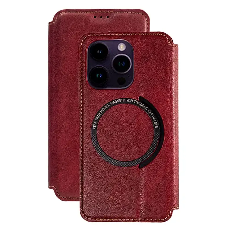 lefeda Leather Case for Iphone 14Pro Max/14 Pro/14 Plus/14 Flip Wallet Cover with Card Slot Bracket Earthquake Anti-Fall Protection Case Red 14 Pro Max 6.7'' 14 Pro Max 6.7'' Red