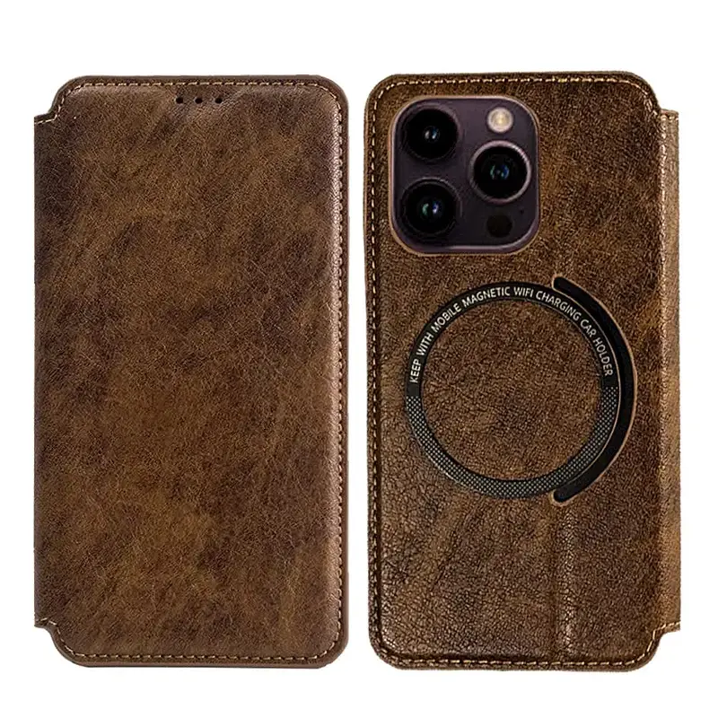 lefeda Leather Case for Iphone 14Pro Max/14 Pro/14 Plus/14 Flip Wallet Cover with Card — lefeda