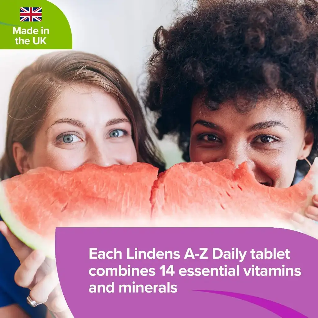 Lindens Multivitamin A-Z Daily Tablets - 90 Pack UK Made Perfect Vitamin & Mineral — Tablets