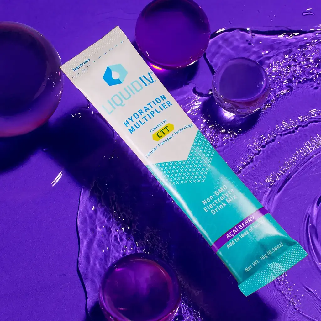 Liquid I.V. Hydration Multiplier - Acai Berry - Hydration Powder Packets | Electrolyte — pack of 16