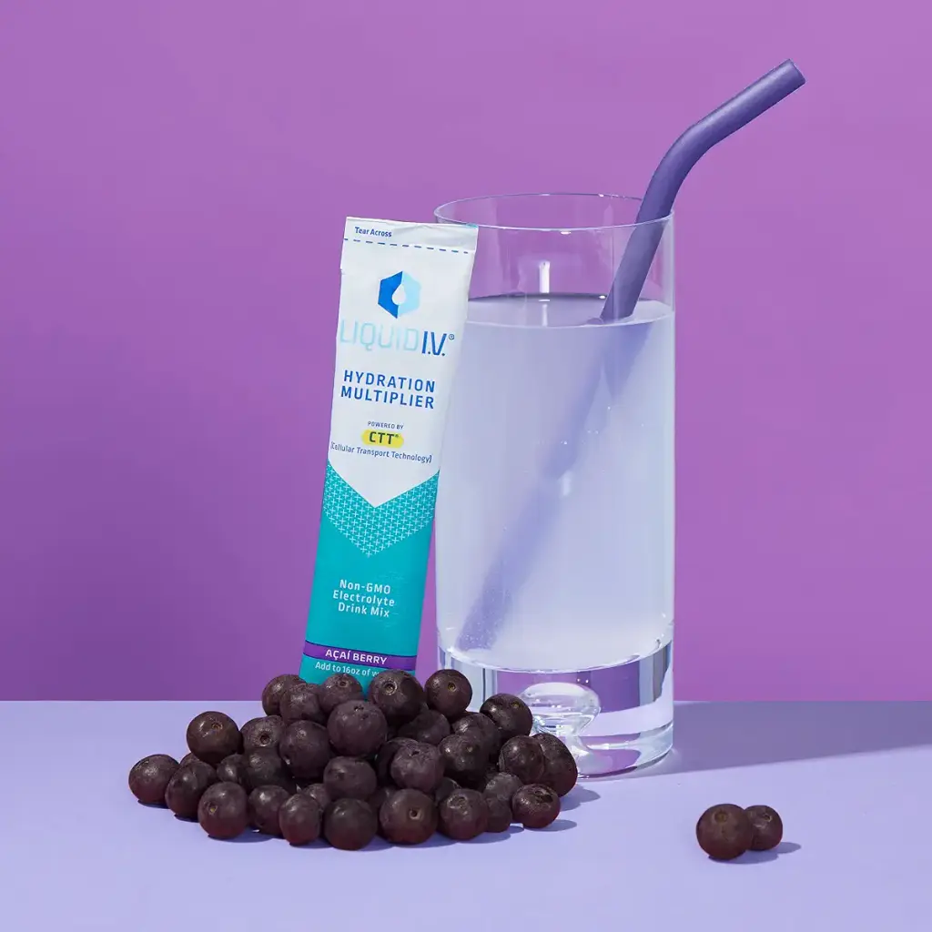 Liquid I.V. Hydration Multiplier - Acai Berry - Hydration Powder Packets | Electrolyte — Berry