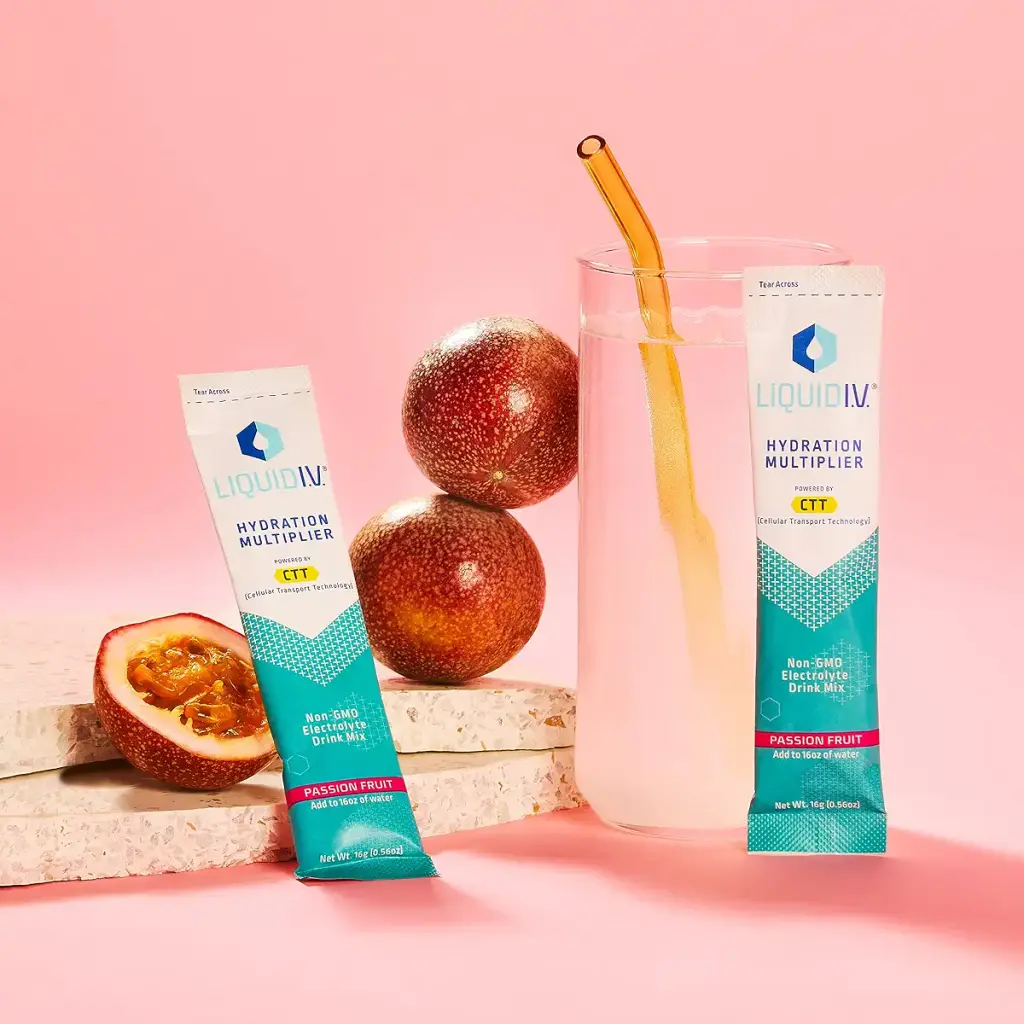 Liquid I.V. Hydration Multiplier - Passion Fruit - Hydration Powder Packets | Electrolyte — Electrolytes