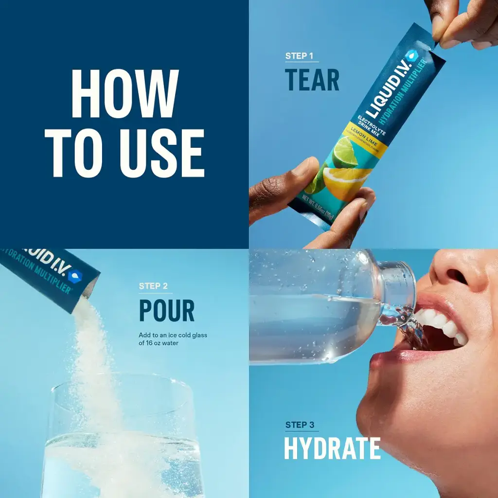 Liquid I.V. Hydration Multiplier - Variety Pack - Lemon Lime Passion Fruit Strawberry — Electrolytes