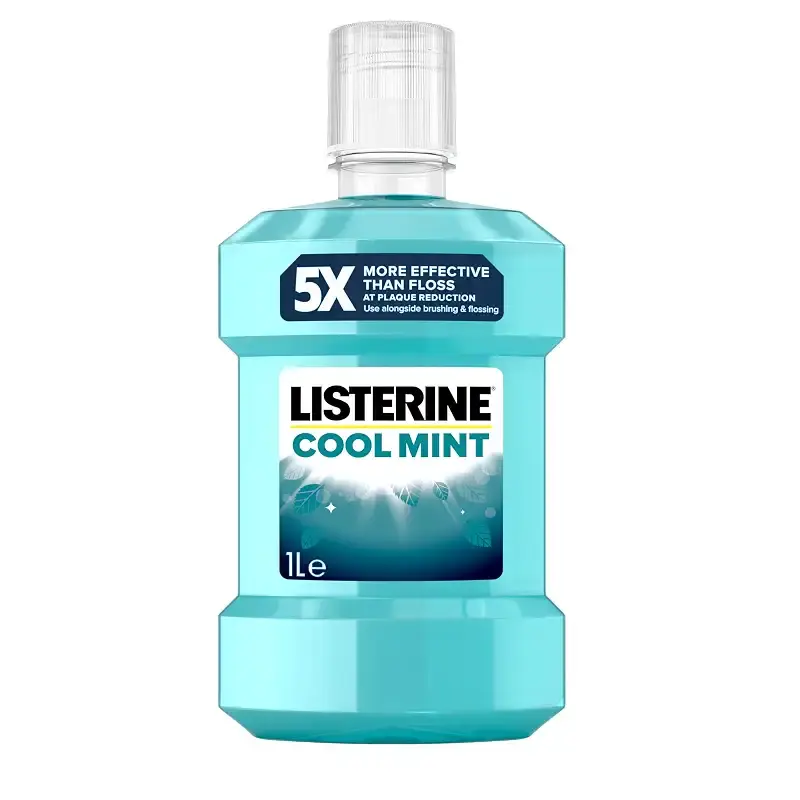 Listerine Essentials Cool Mint Mouthwash 1L 1 l (Pack of 1)