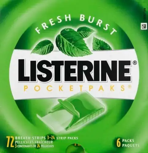 Listerine Freshburst Pocketpaks Breath Strips 24-Strip Pack 3 Pack — Oral Care