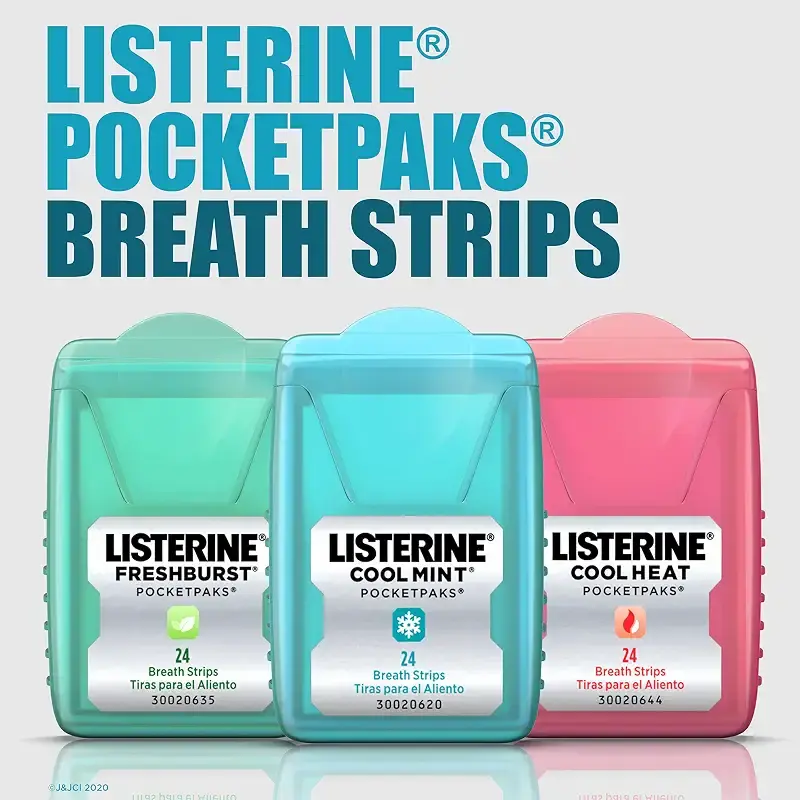 Listerine PocketPaks Breath Strips Fresh Burst 72 Count by Listerine fb Freshburst — pack of 72