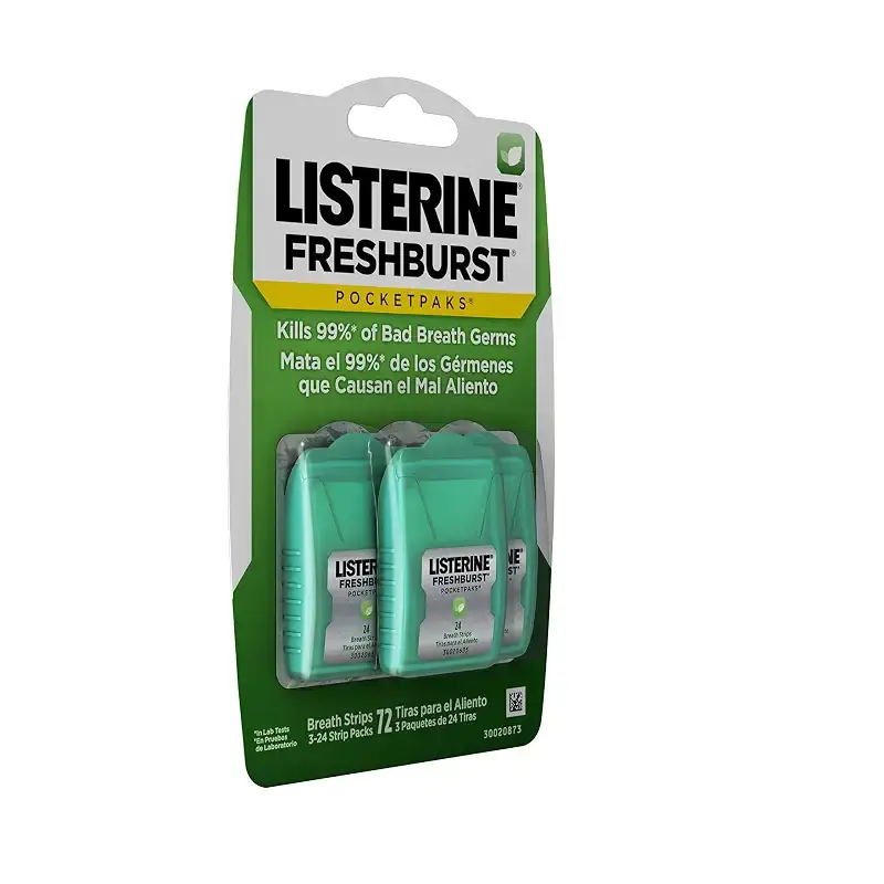Listerine PocketPaks Breath Strips Fresh Burst 72 Count by Listerine fb Freshburst — Listerine