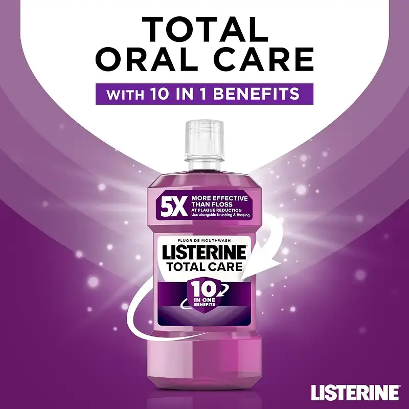 Listerine Total Care Mouthwash 500ml 500 ml (Pack of 1) — 500 ml
